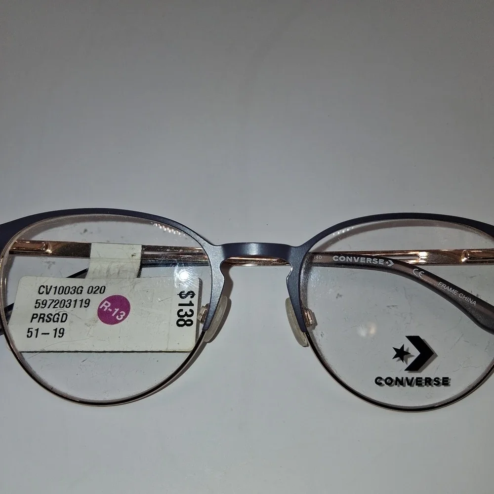 NEW CONVERSE CV1003-51  19 140 MATTE BLACK ROSE GOLD Eyeglasses
